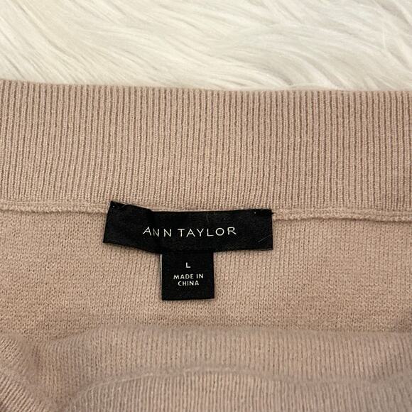 Ann Taylor Classic Knit Blazer Cardigan Button Midi Skirt Two Piece Sweater Set - Picture 8 of 12